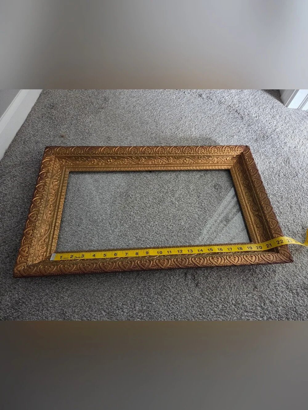 Vintage Gold Hollywood Regency Wood Frame